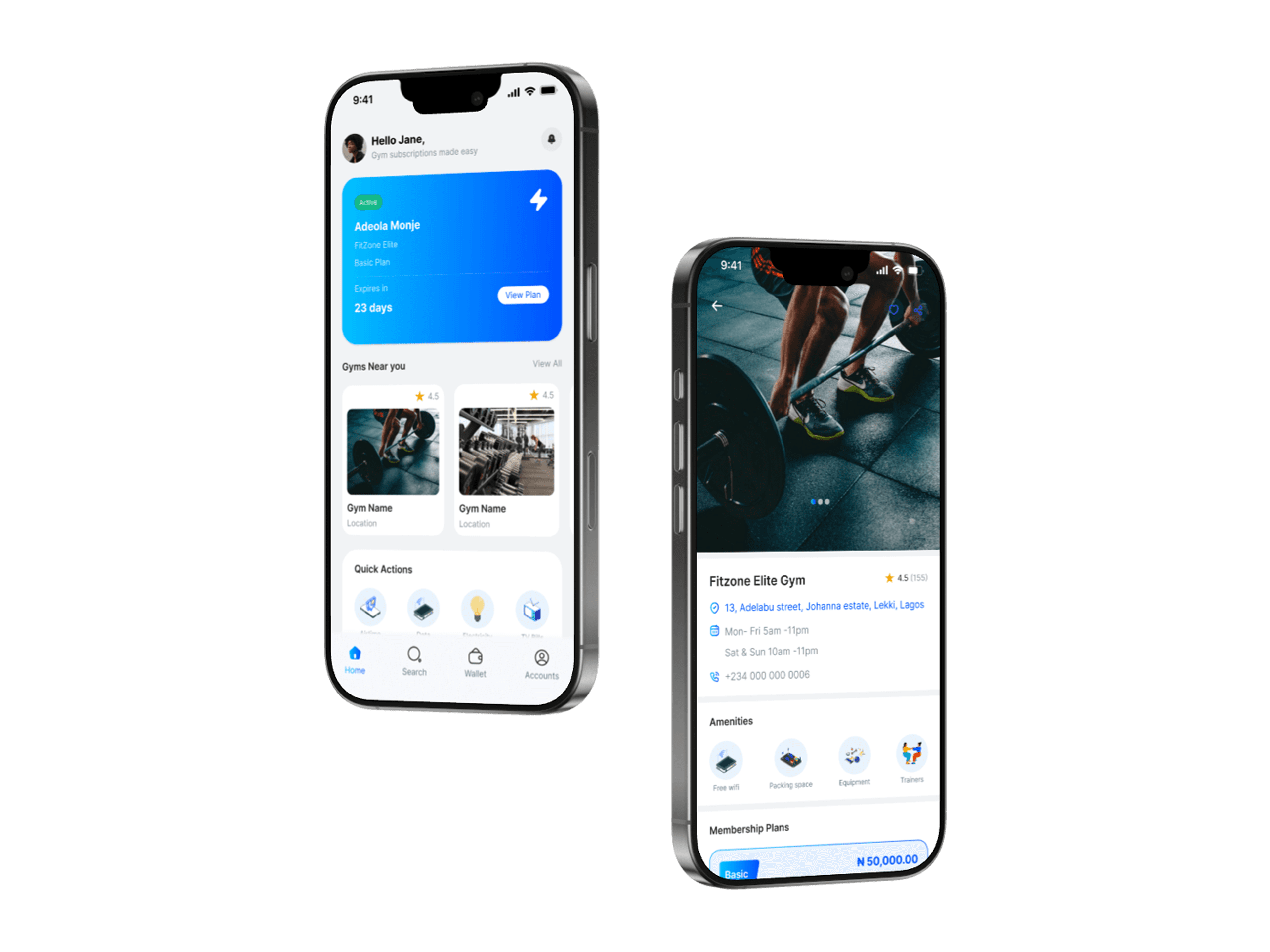 ACCESSA app on iPhone